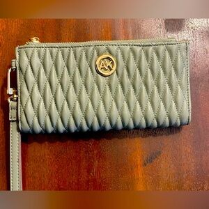 Anne Klein quilted wristlet.